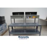(2) Shop Desks, (1) Metal Table