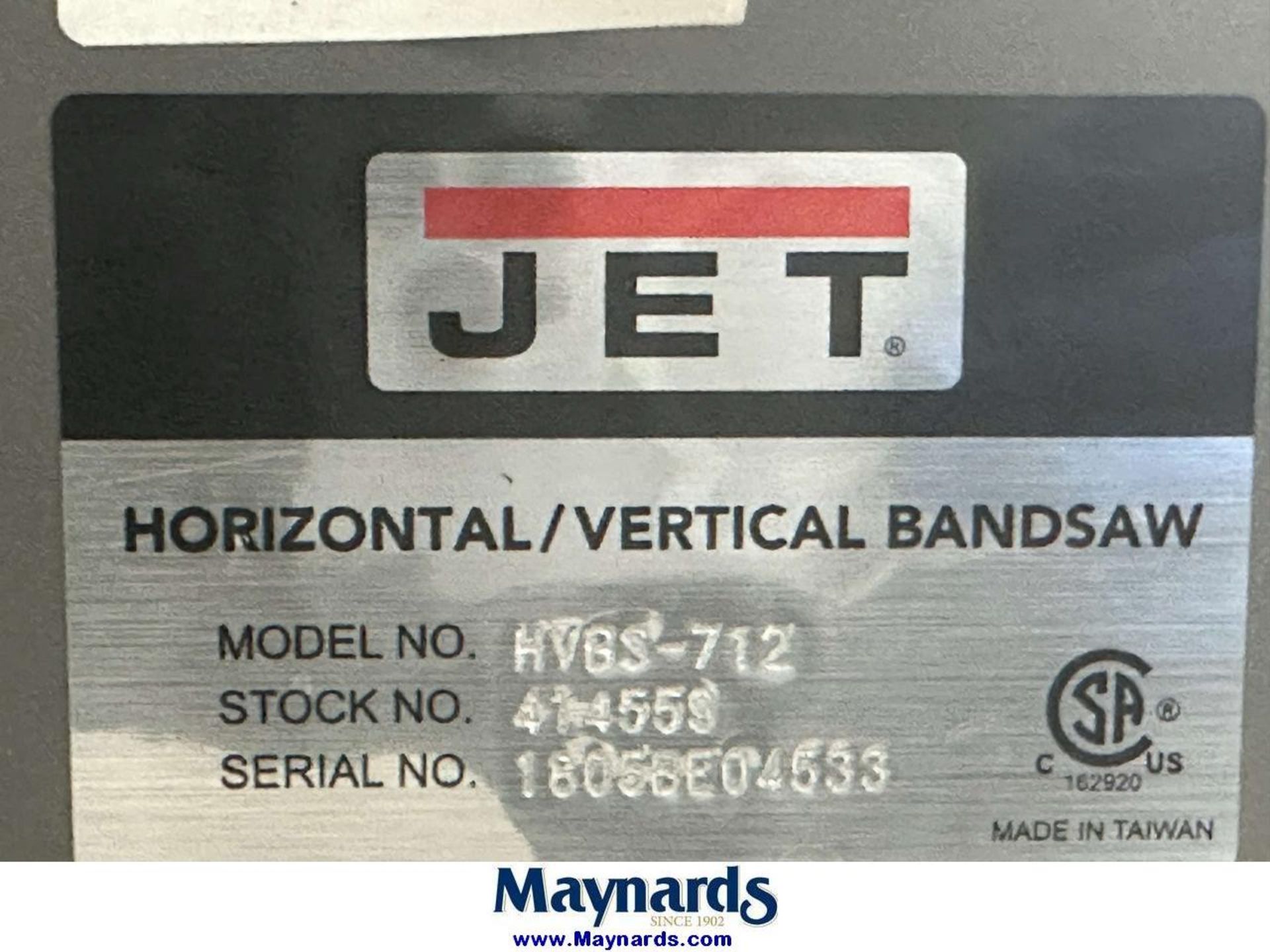 2018 JET HVBS-712 Horizontal/Vertical Band Saw - Image 17 of 21