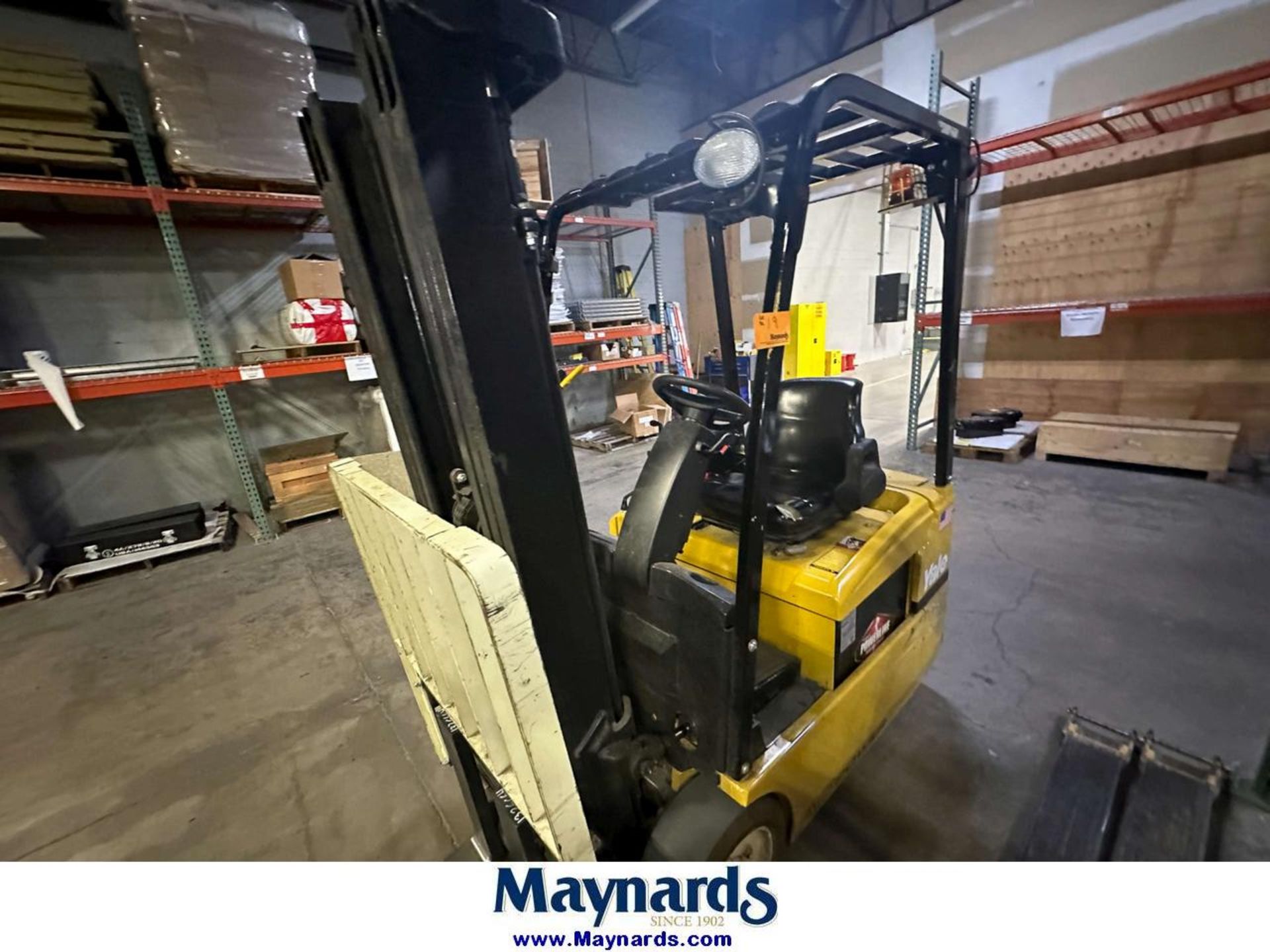 2008 Yale 2,850 Lb. Cap. 3-Wheel Electric Forklift (Late Delivery) - Image 10 of 19