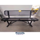 ULINE H-2294 Metal Bench with Back