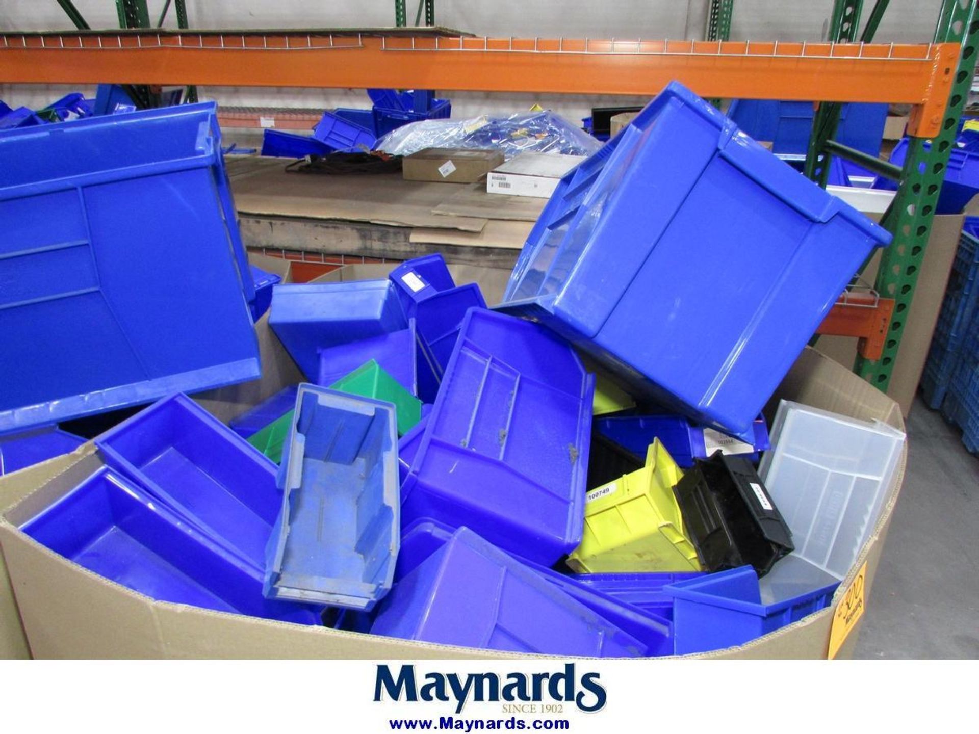 (2) Gaylords of Assorted Plastic Stackable Storage Bins - Image 2 of 3