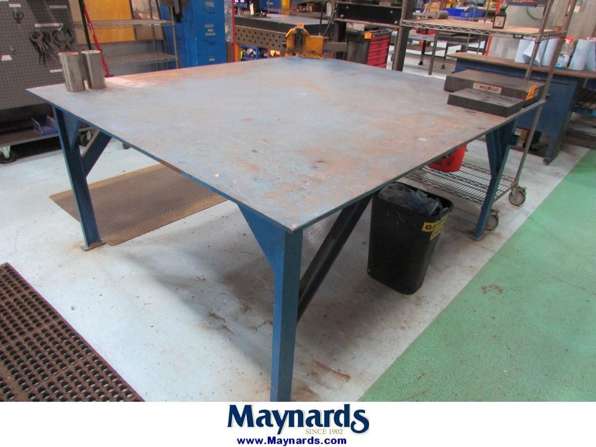 84"x72" Steel Fabrication Table - Image 3 of 3