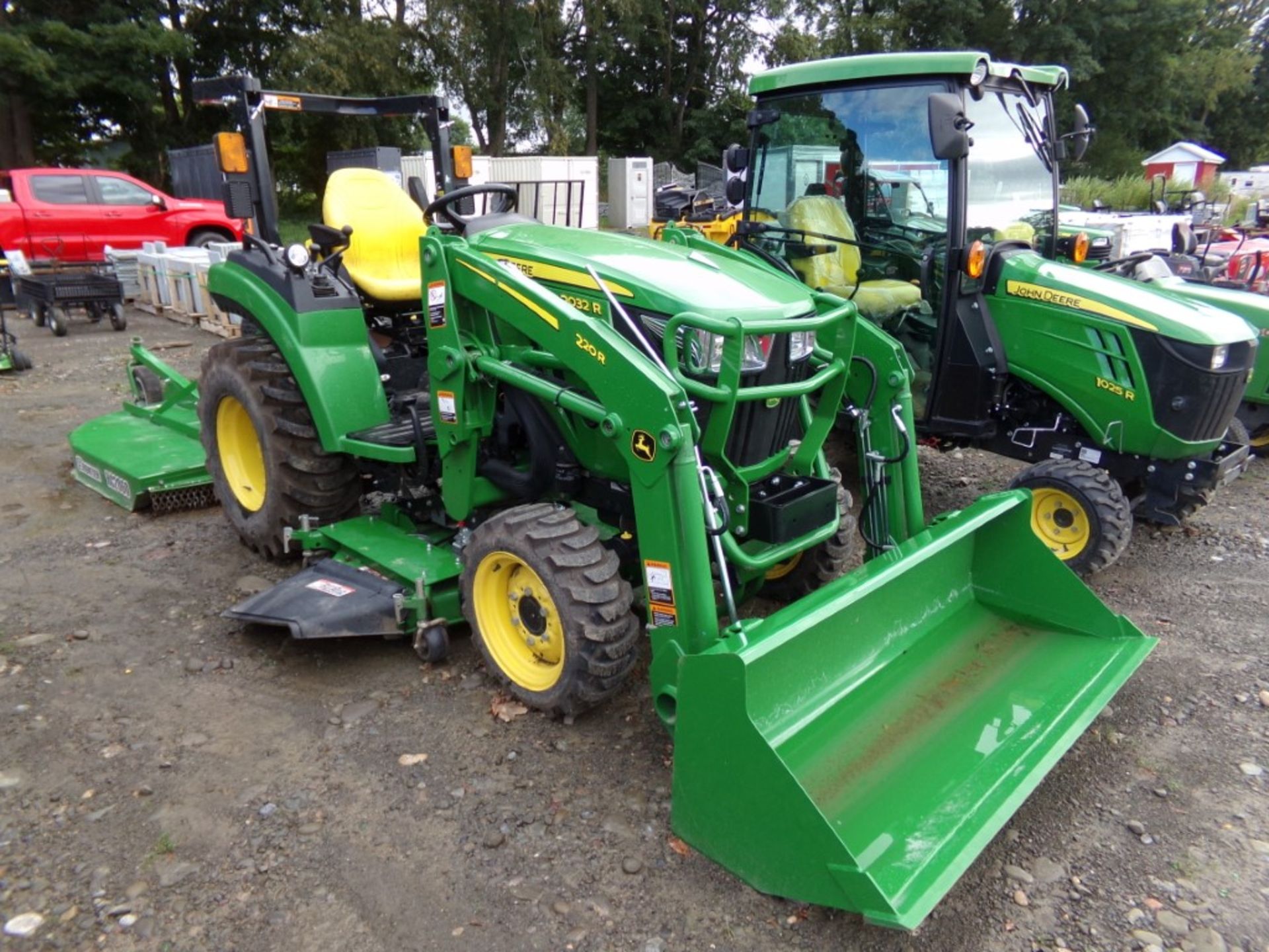 JD 2032R 4 WD Compact Tractor with Loader, Hydro, R4 Tires, 60'' Belly Mower, S/N 120793 ( EXCELLENT - Image 4 of 10