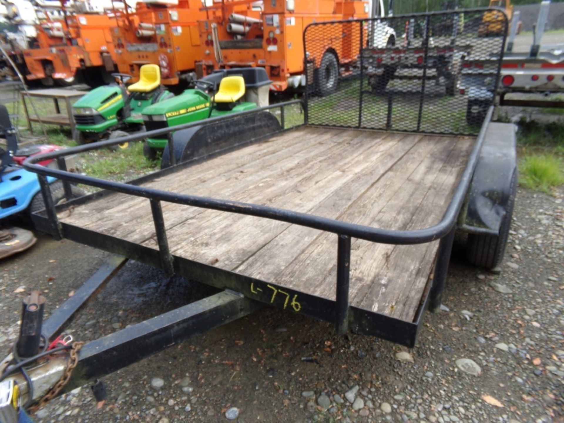 Landscape Trailer, S/A, Bed 7' Wide x 12' Long, with Ramp Tailgate, Tandem Axles, HAVE TITLE