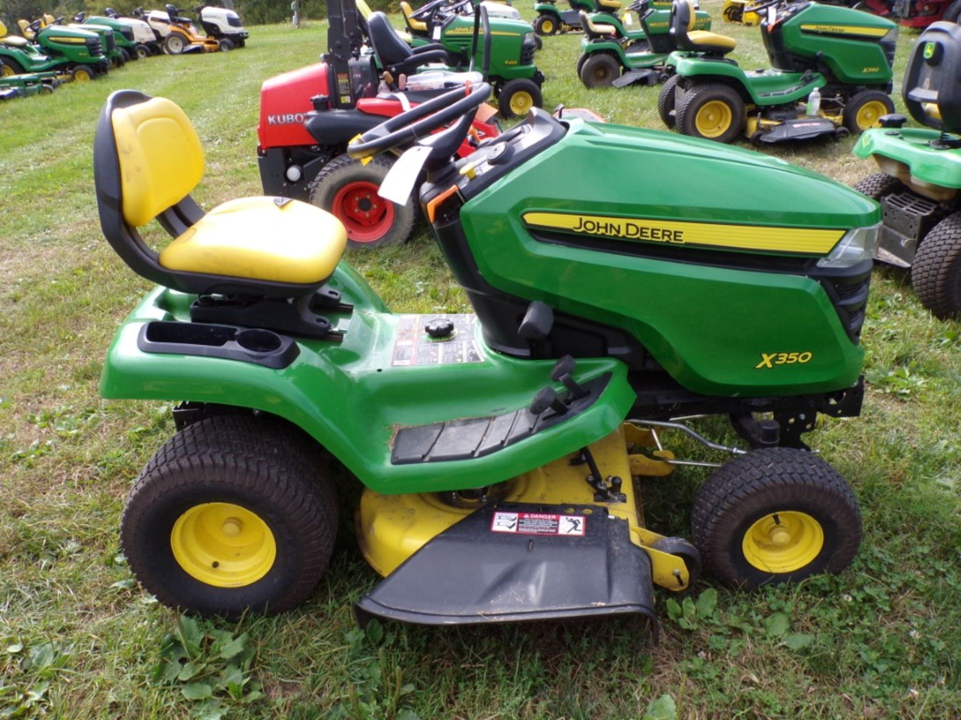 John Deere X350 Riding Mower w/42'' Accel Deep Deck, Kawasaki Engine, 181 Hours, Serial 056019 ( - Image 2 of 2