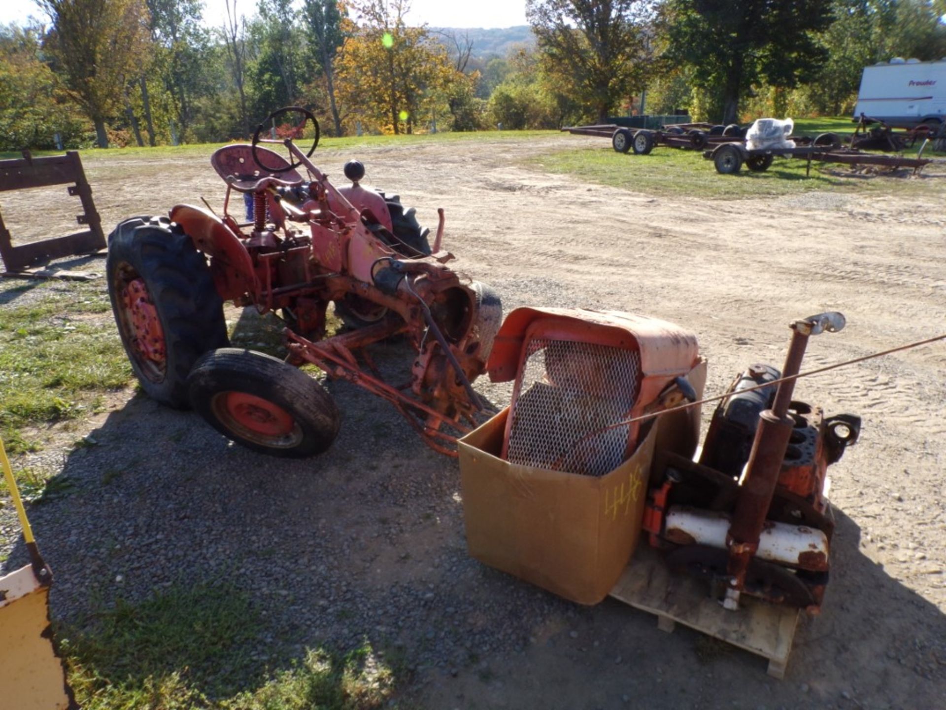 Allis Chalmers Tractor with (2) Boxes of Parts (5946) - Image 2 of 2