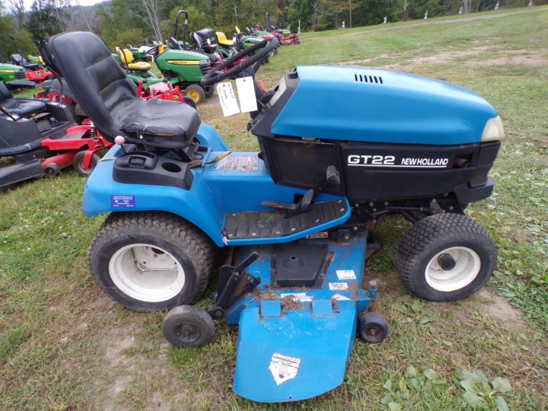 New Holland GT22 Riding Mower w/60'' Deck, 22 HP Kohler Engine, 197 Hours, Serial -0013, NEEDS - Image 2 of 2