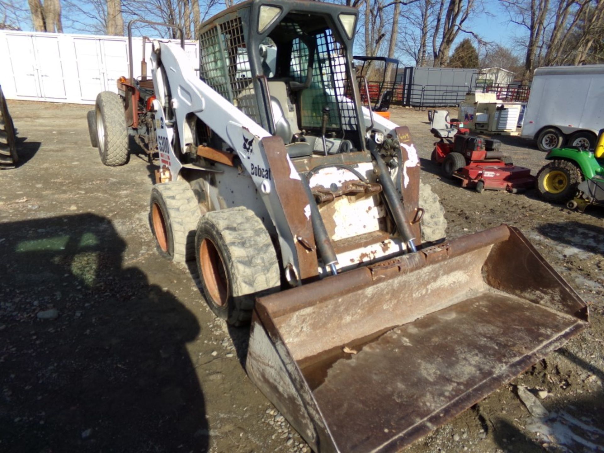 Bobcat S300 Turbo 2 Speed Skid Steer, 5508 Hrs, 80'' Bucket, Ser # 521512580, Cab, No Door - Image 3 of 5