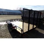 2024 New Reiser 7' x 12' Landscape Trailer With Wood Deck and Drop Down Gate, L7712SA, Vin #