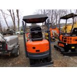 New AGT L12 Mini Excavator with Canopy, Has Manual Thumb, Orange, Ser # 633233