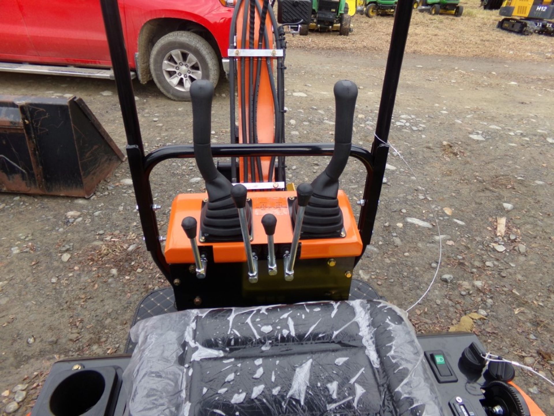 New Orange/Black AGT QH12 Mini Excavator with Manual Thumb and Briggs Engine, Ser # 633589 - Image 3 of 3