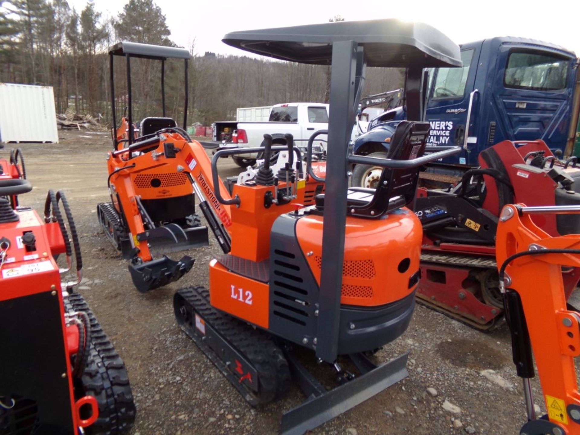 New, AGT Industrial L12, Mini Excavator, Orange, Dozer Blade, Thumb, Ser # 633420