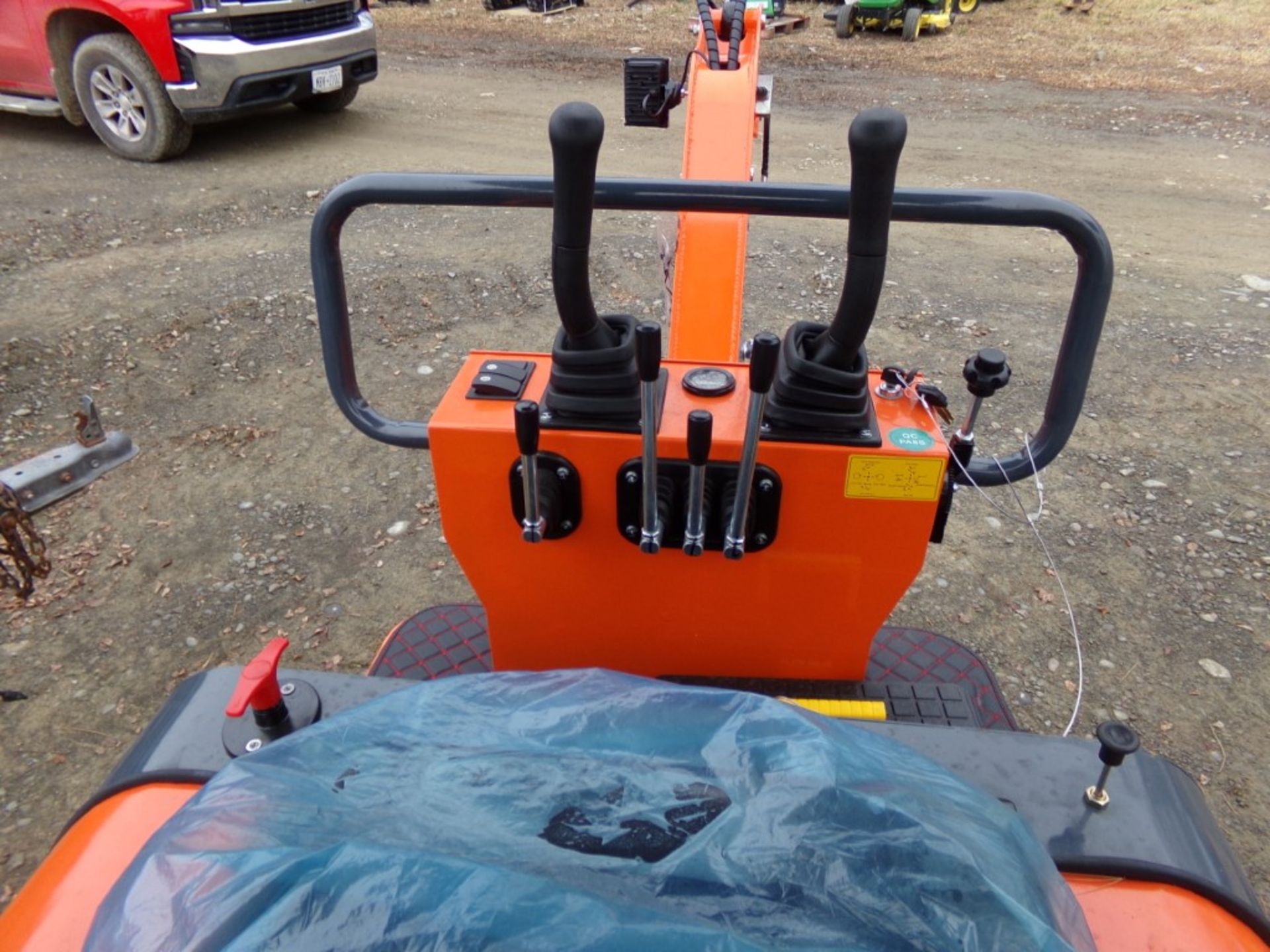 New AGT L12 Mini Excavator with Canopy, Has Manual Thumb, Orange, Ser # 633466 - Image 4 of 4