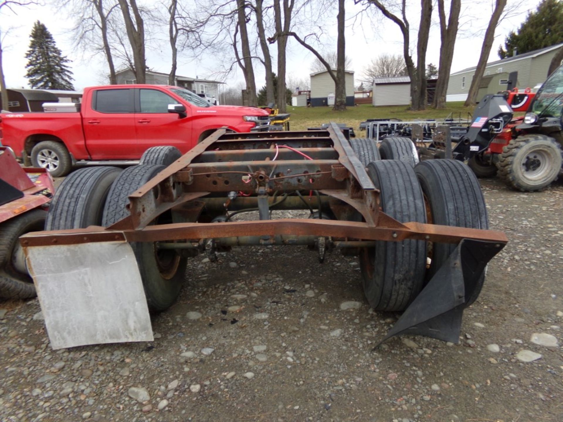 Tandem Axle Truck or Trailer Frame Sctio wih (7) 295/75R27.5 Tires on Rims,''Strick Corp'', Vin # - Image 2 of 3