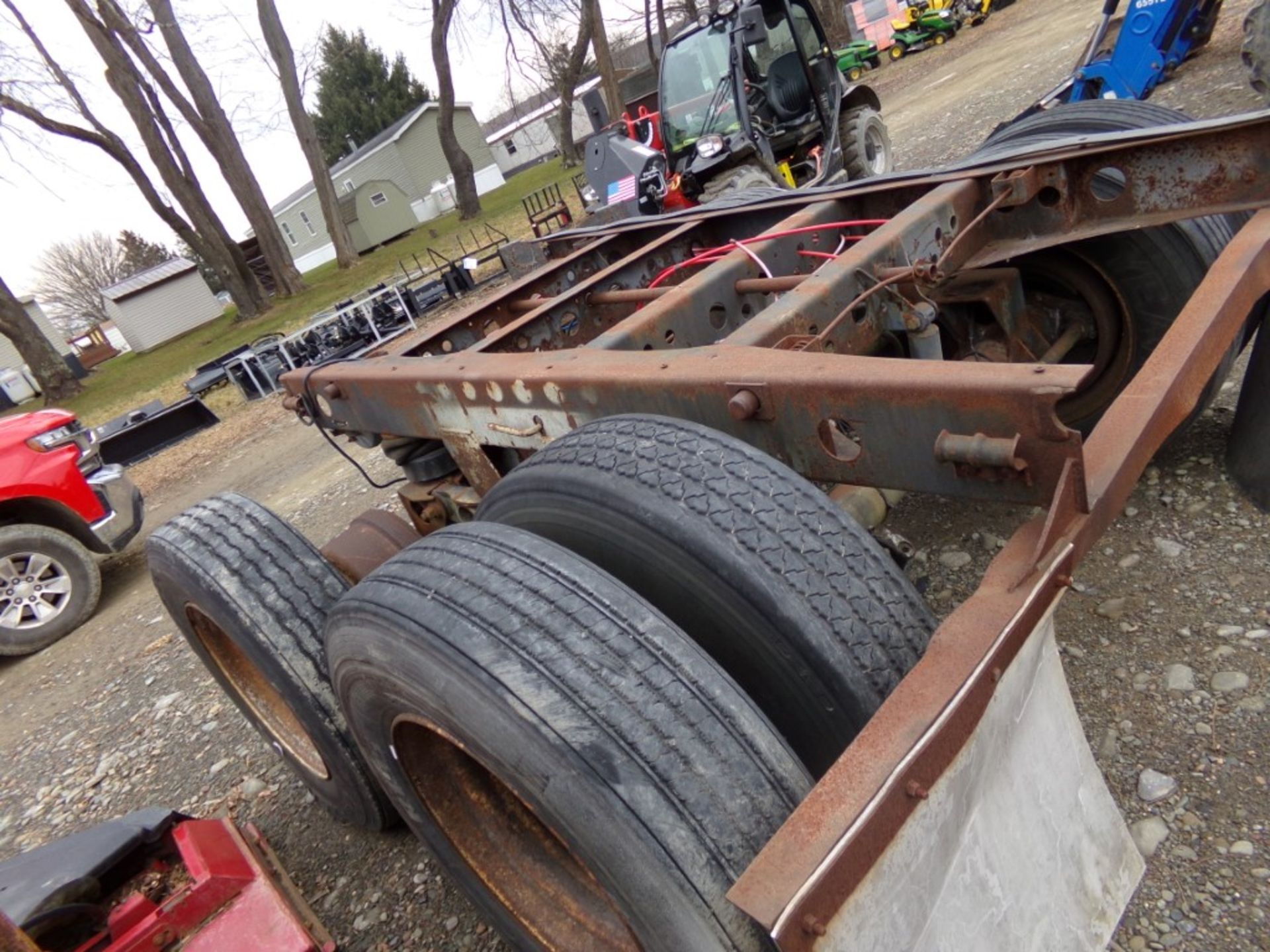 Tandem Axle Truck or Trailer Frame Sctio wih (7) 295/75R27.5 Tires on Rims,''Strick Corp'', Vin # - Image 3 of 3