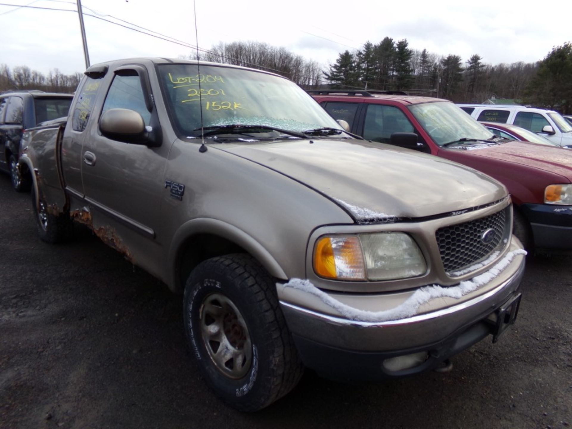 2001 Ford F150 Ext. Cab XLT, 4x4, Tan, 152,810 Miles, VIN#:2FTPX18L41CA89239 - OPEN TO ALL BUYERS, - Image 4 of 12