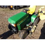 John Deere 445 Garden Tractor with Chains, 22 HP, Liquid Cooled, Hydrostatic, 872 Hrs, Ser # 097684,