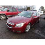 2009 Chevrolet Malibu LTZ, Leather, Sunroof, Red, 165,253 Miles, VIN#: 1G1ZK57709F148766, DAMAGE