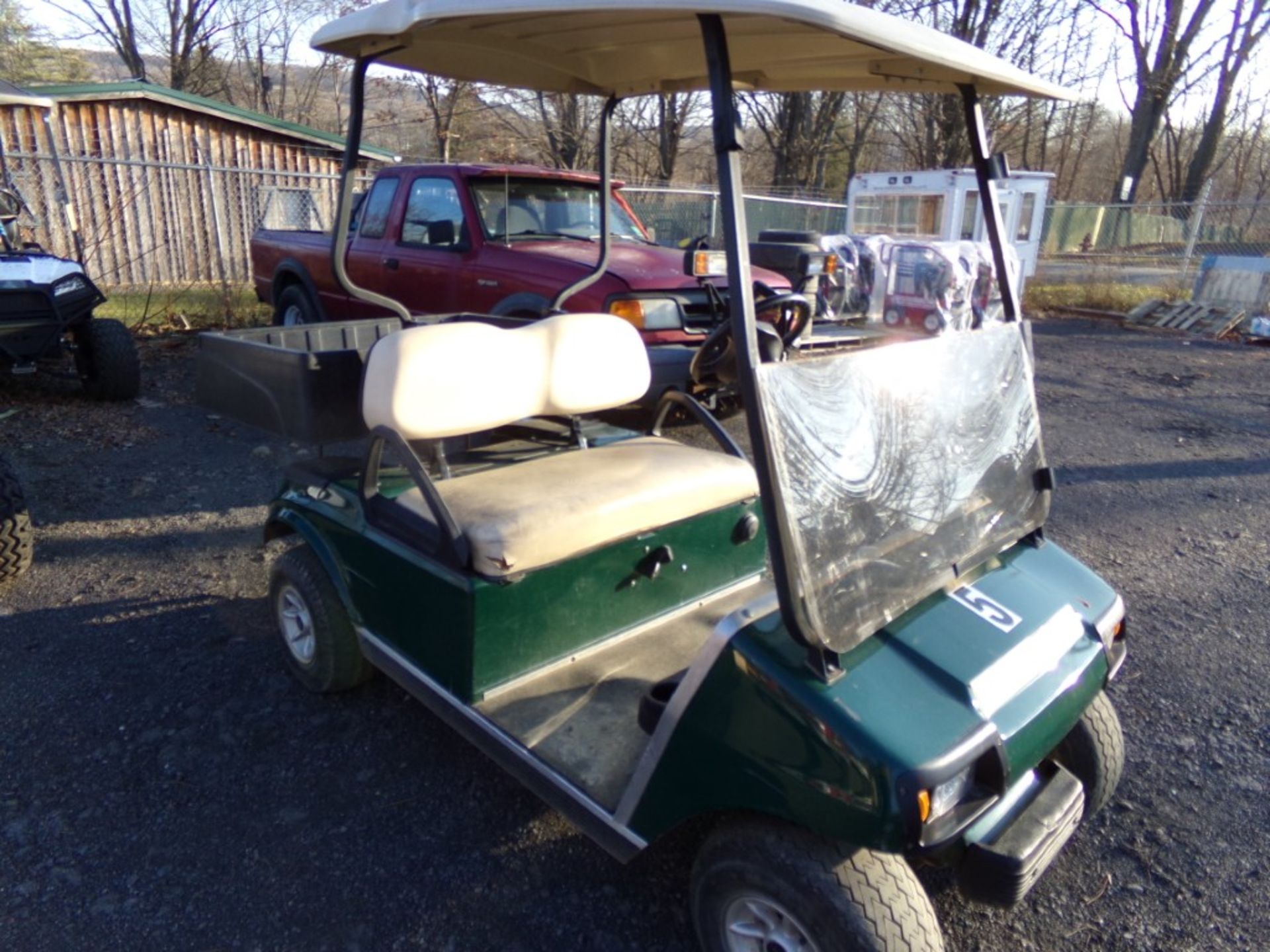 Club Car Gas 2-Seat Golf Cart with Cargo Box, Green and Black, ''5'', Green, Ser # AG1321-370100 - Image 2 of 4