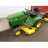 JD GT262 Garden Tractor w/ 46'' Deck, Bagger, Snowplow And Wheel Weights, Chains, Real Nice Set, S/N