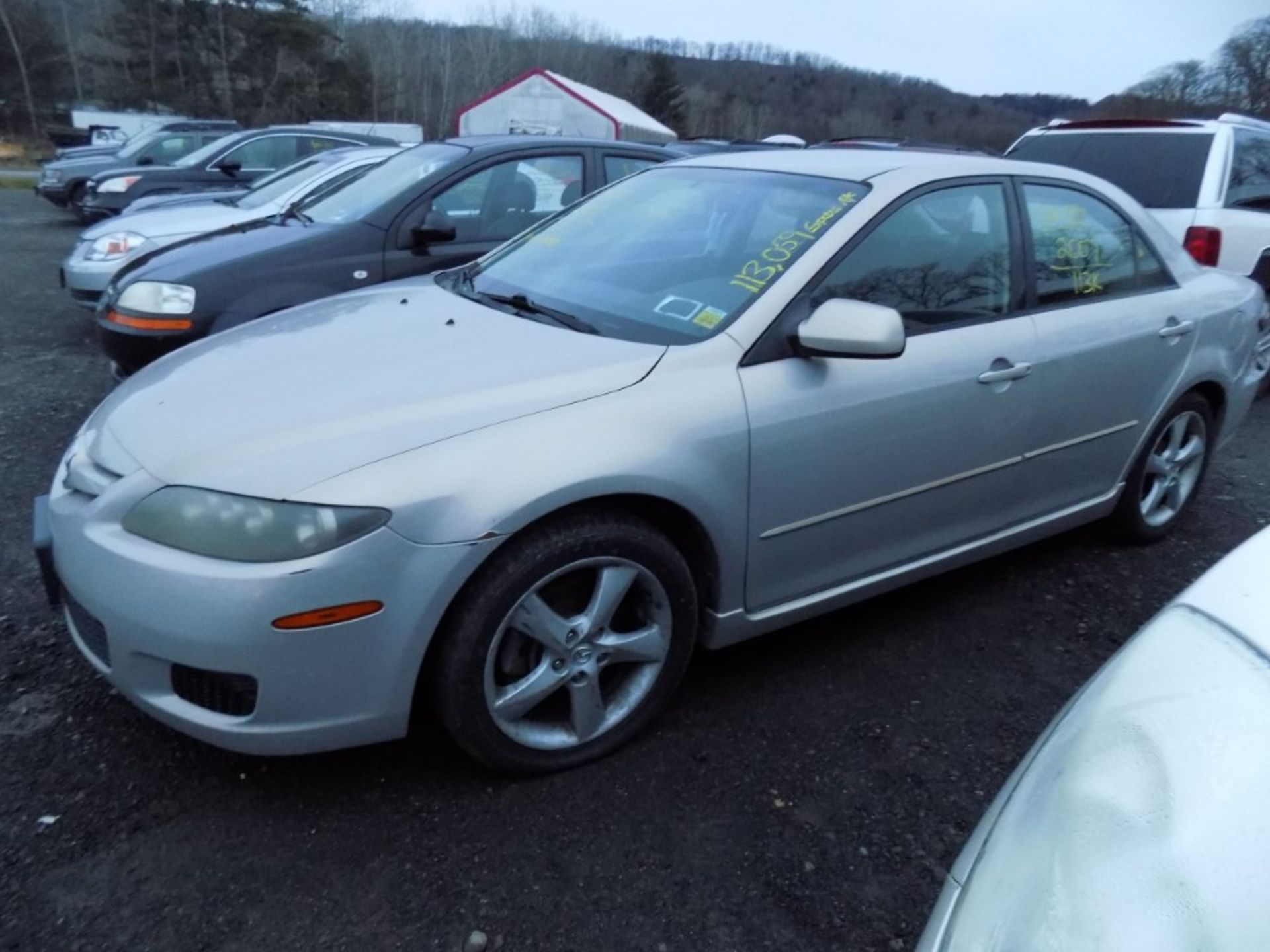 2007 Mazda 6 ISPORT, Gray, 113,059 Miles, VIN#: 1YVHP80CX75M20153, SMALL DENT IN FENDER, INTERIOR