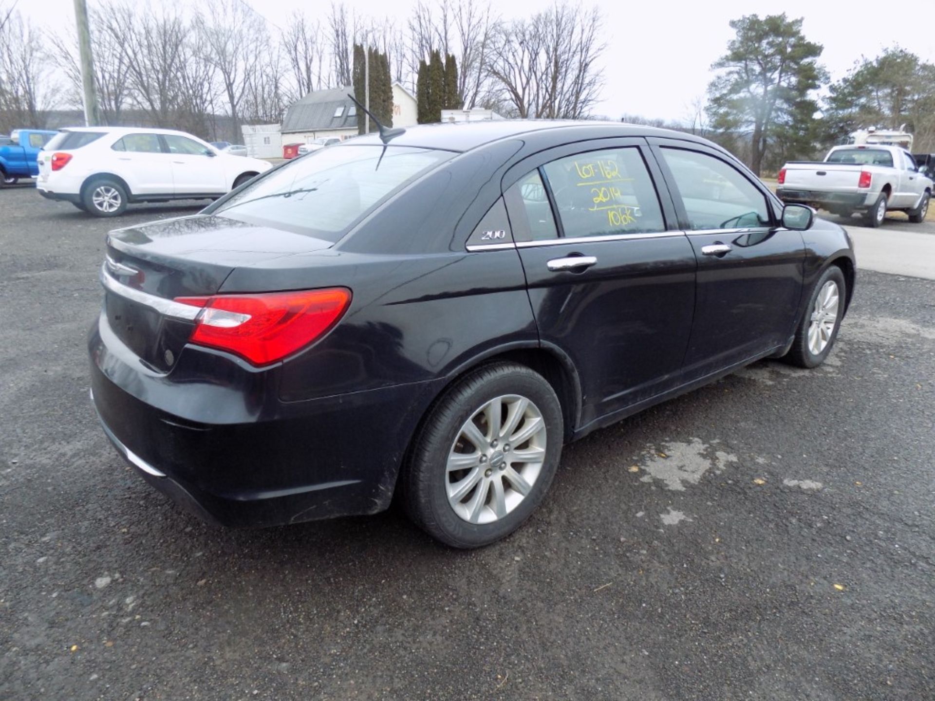 2014 Chrysler 200, Black, Leather, 106,303 Miles, VIN#: 1C3CCBCG1EN100180, CHECK ENGINE LIGHT IS ON, - Image 4 of 8