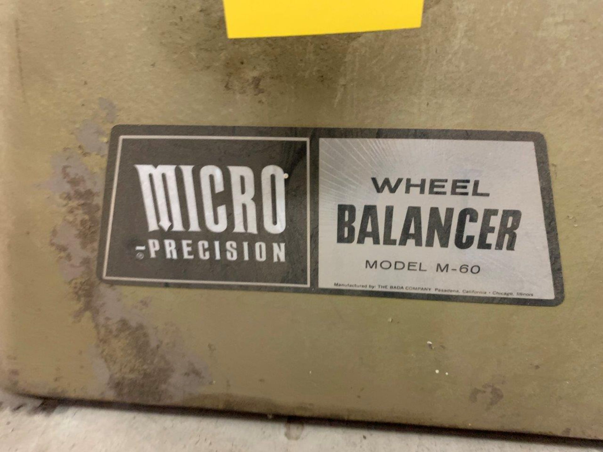 MICRO PRECISION M-60 WHEEL BALANCER - Image 3 of 4