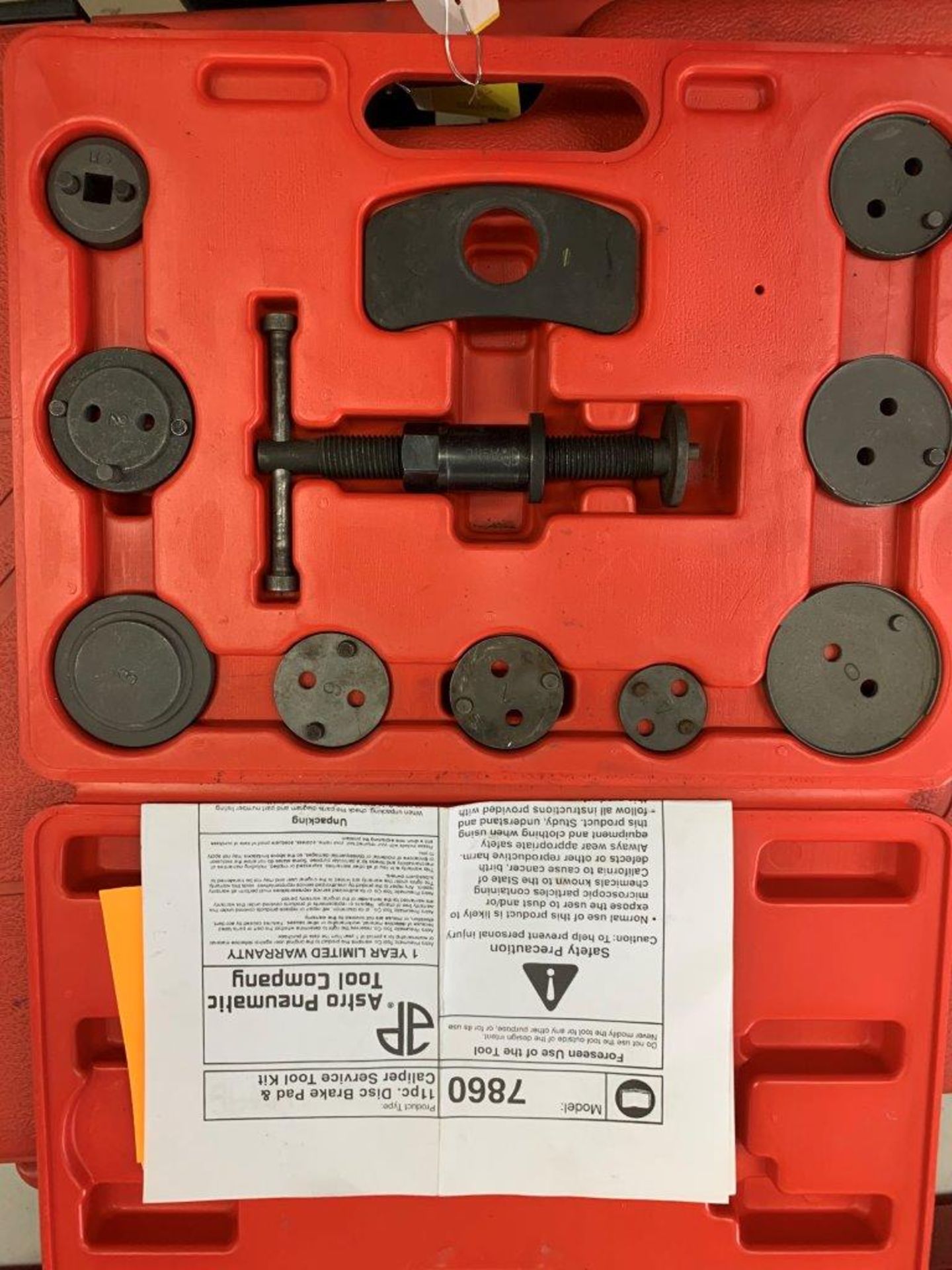 ASTRO 7860 DISC BRAKE PAD & CALIPER SERVICE TOOL KIT