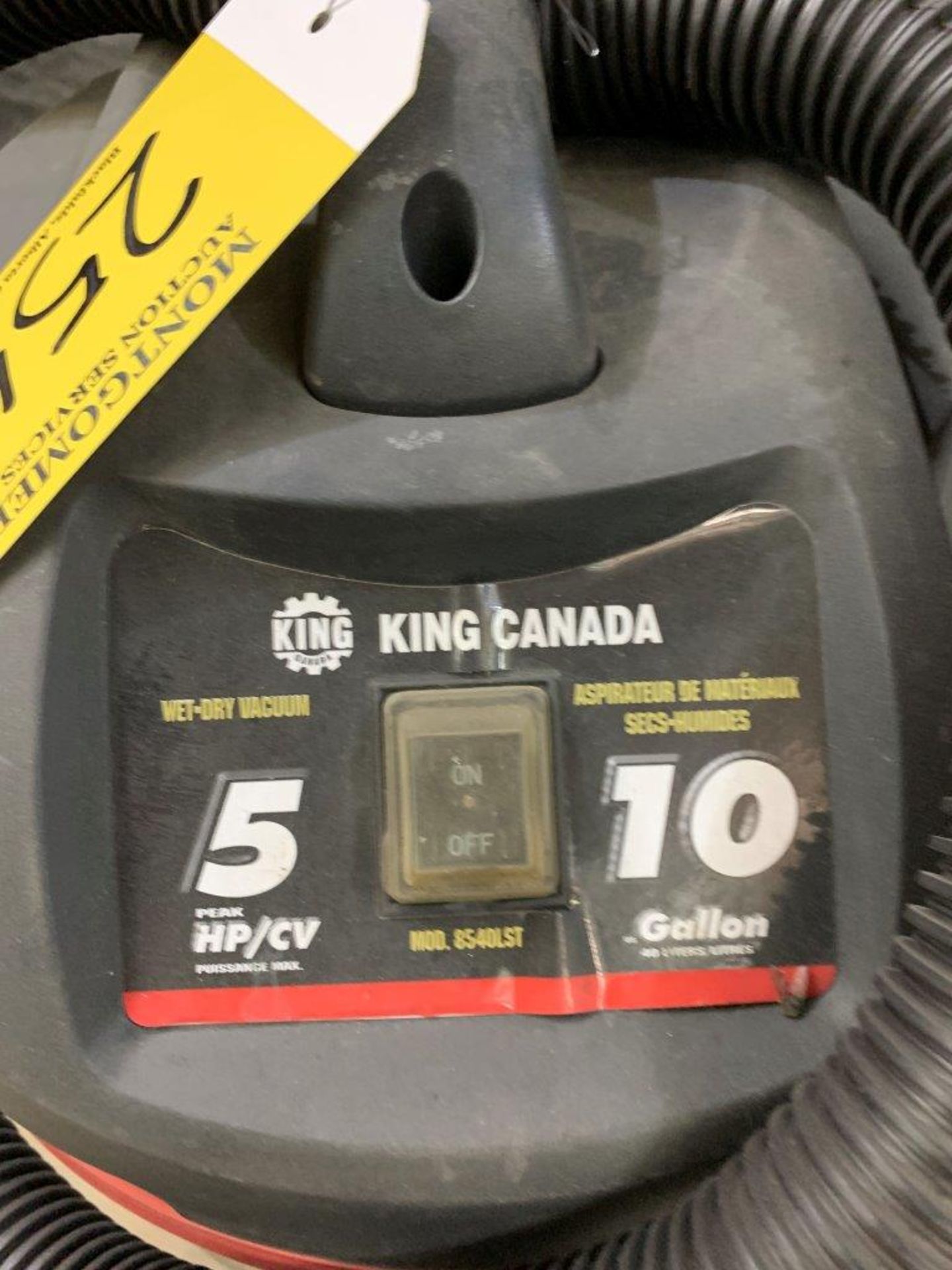 KING CANADA SS WET DRY SHOP VACUUM - Image 2 of 3