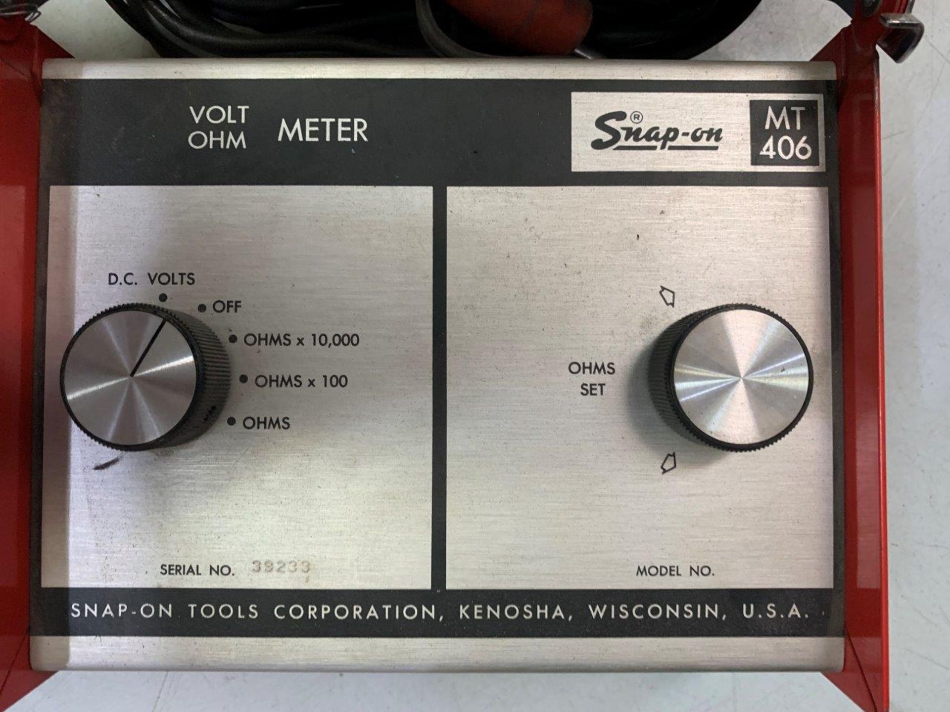 SNAP-ON MT 406 VOLT/OHM METER - Image 3 of 4