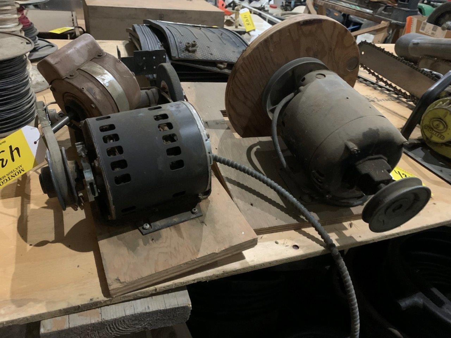 SHOP BUILT ELEC. DISC SANDER, SHOP BUILT GRINDER