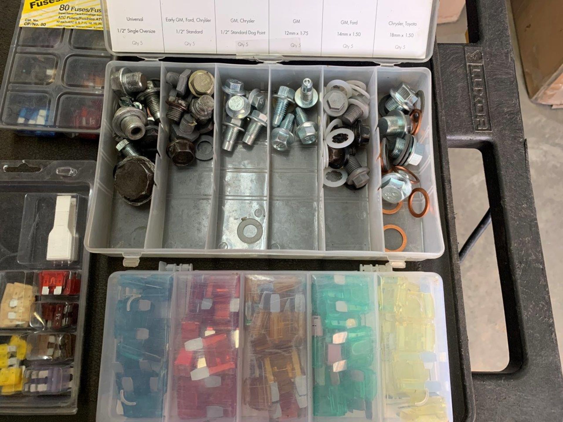 L/O ASSORTED AUTOMOTIVE FUSES, COTTER PINS, OIL DRAIN PLUGS, ETC. - Image 3 of 5