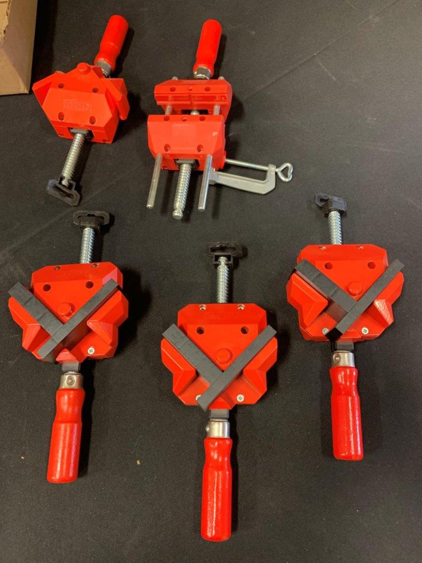 4-BESSEY WS3 CLAMPS AND 1- BESSEY S10 CLAMP