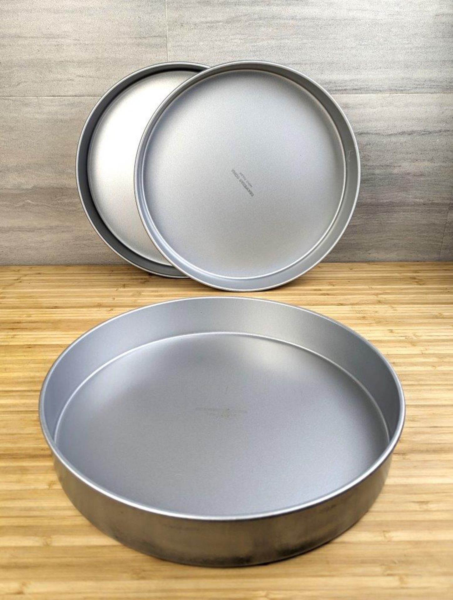 FOCUS 12" DIA ROUND CAKE PAN, LOT OF 3