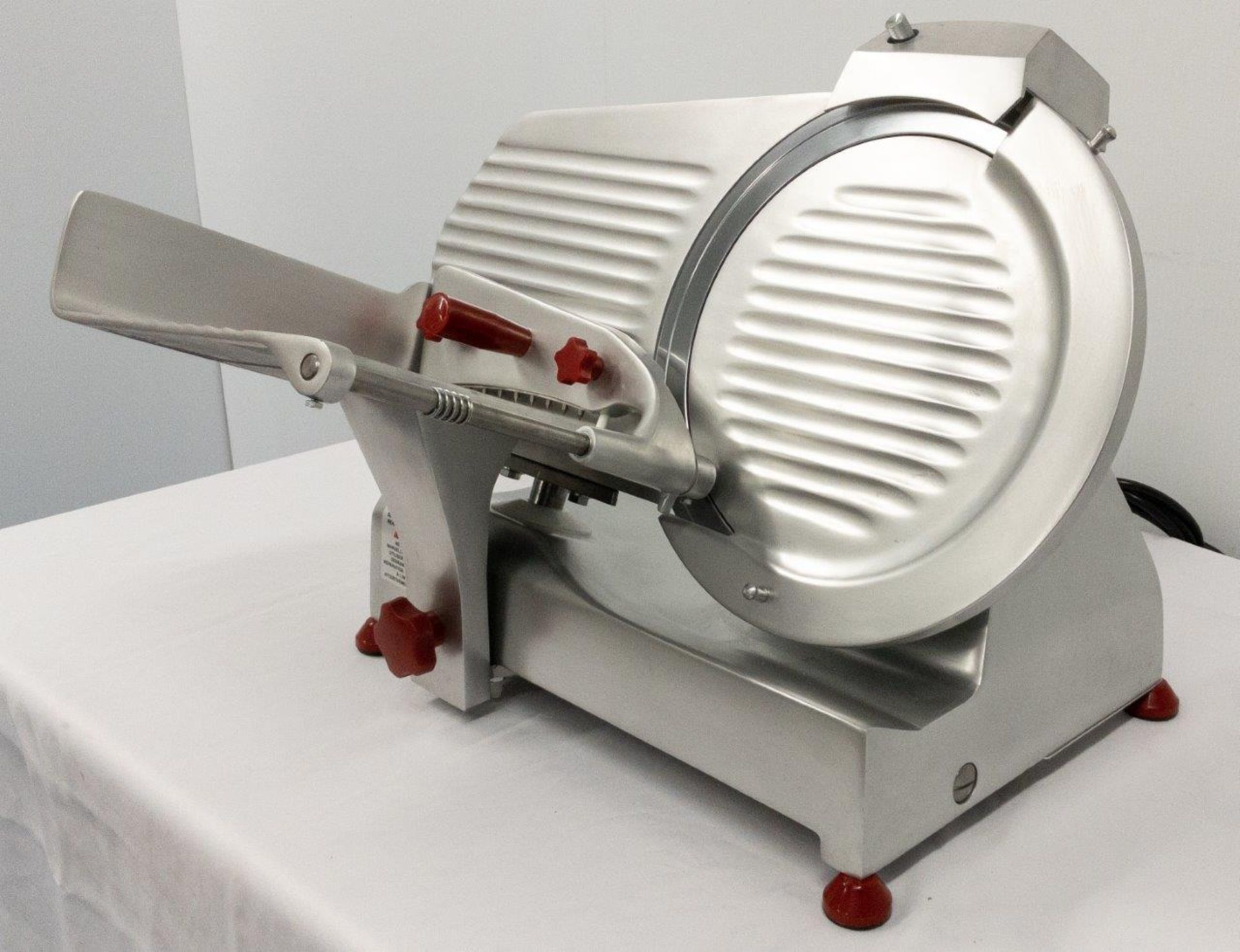 12" GRAVITY MEAT SLICER - MADE IN ITALY, OMCAN F300R M4S - Image 9 of 11