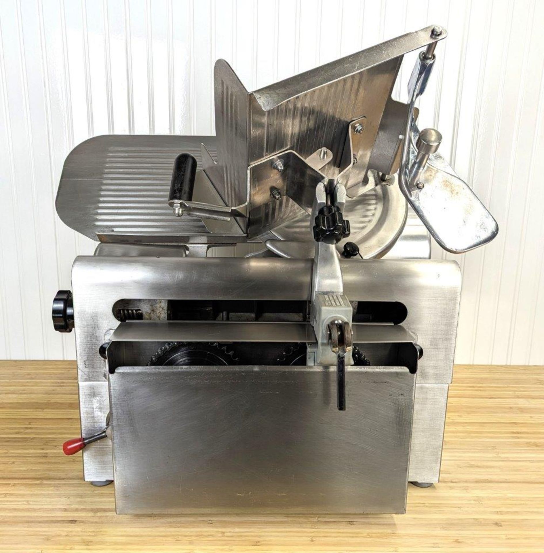 GLOBE 12" AUTOMATIC MEAT SLICER WITH HOPPER - Image 3 of 15