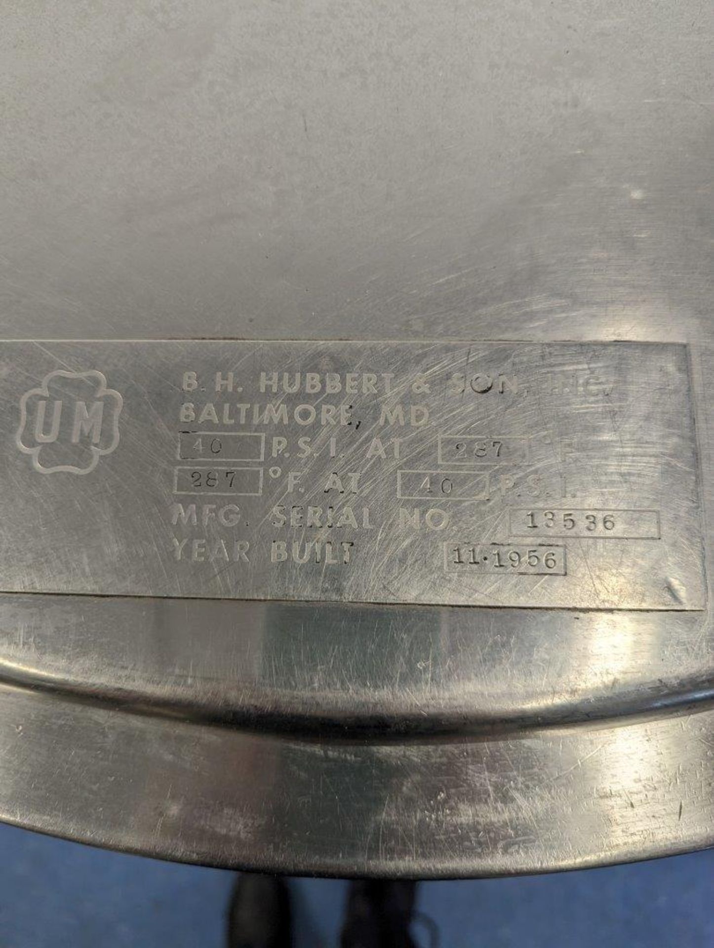 BH HUBERT SONS 40 GAL JACKETED KETTLE - Image 8 of 11