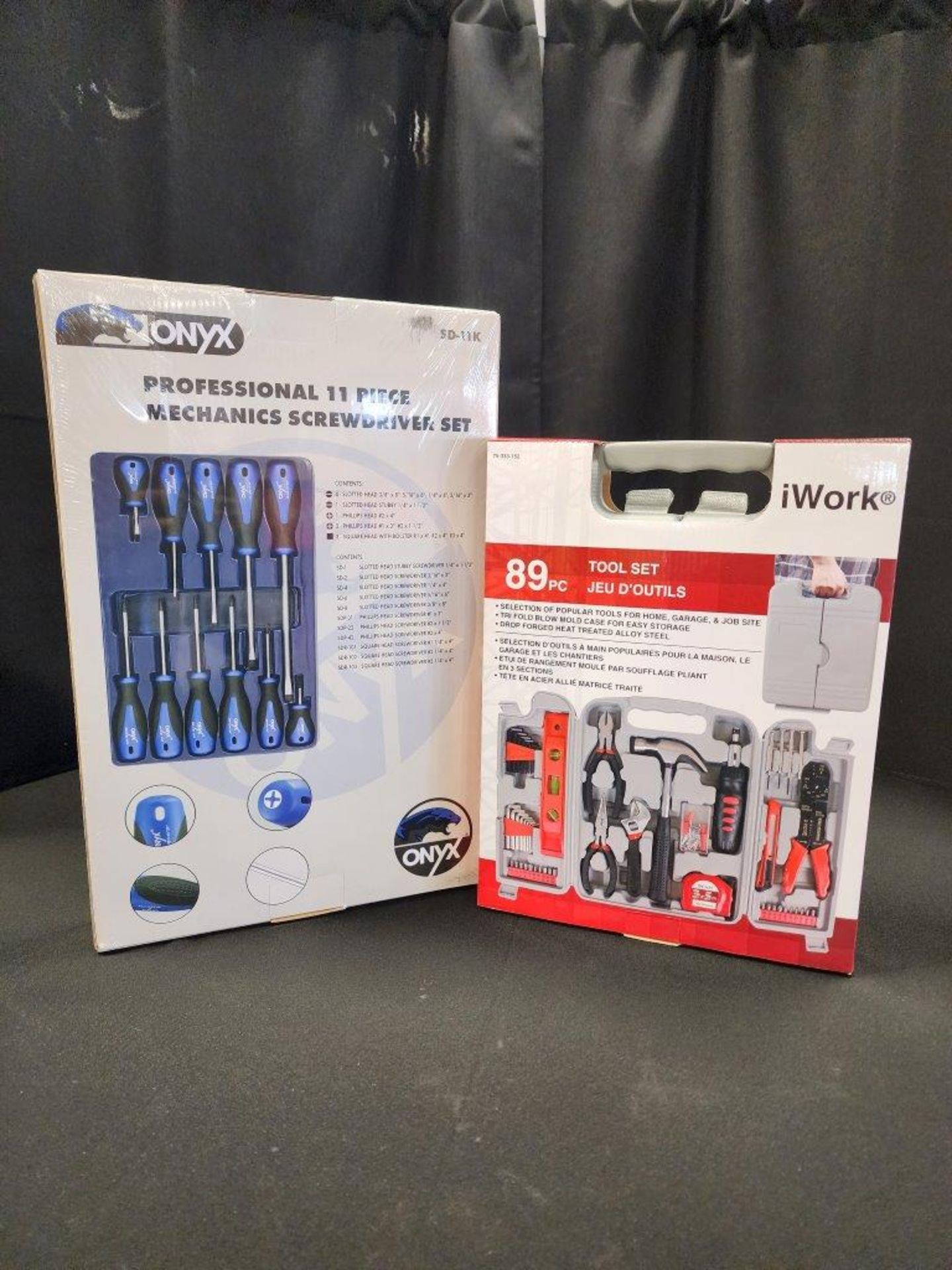 IWORK 89 PC TOOL SET, ONYX PROFESSIONAL 11 PC SCREWDRIVER SET