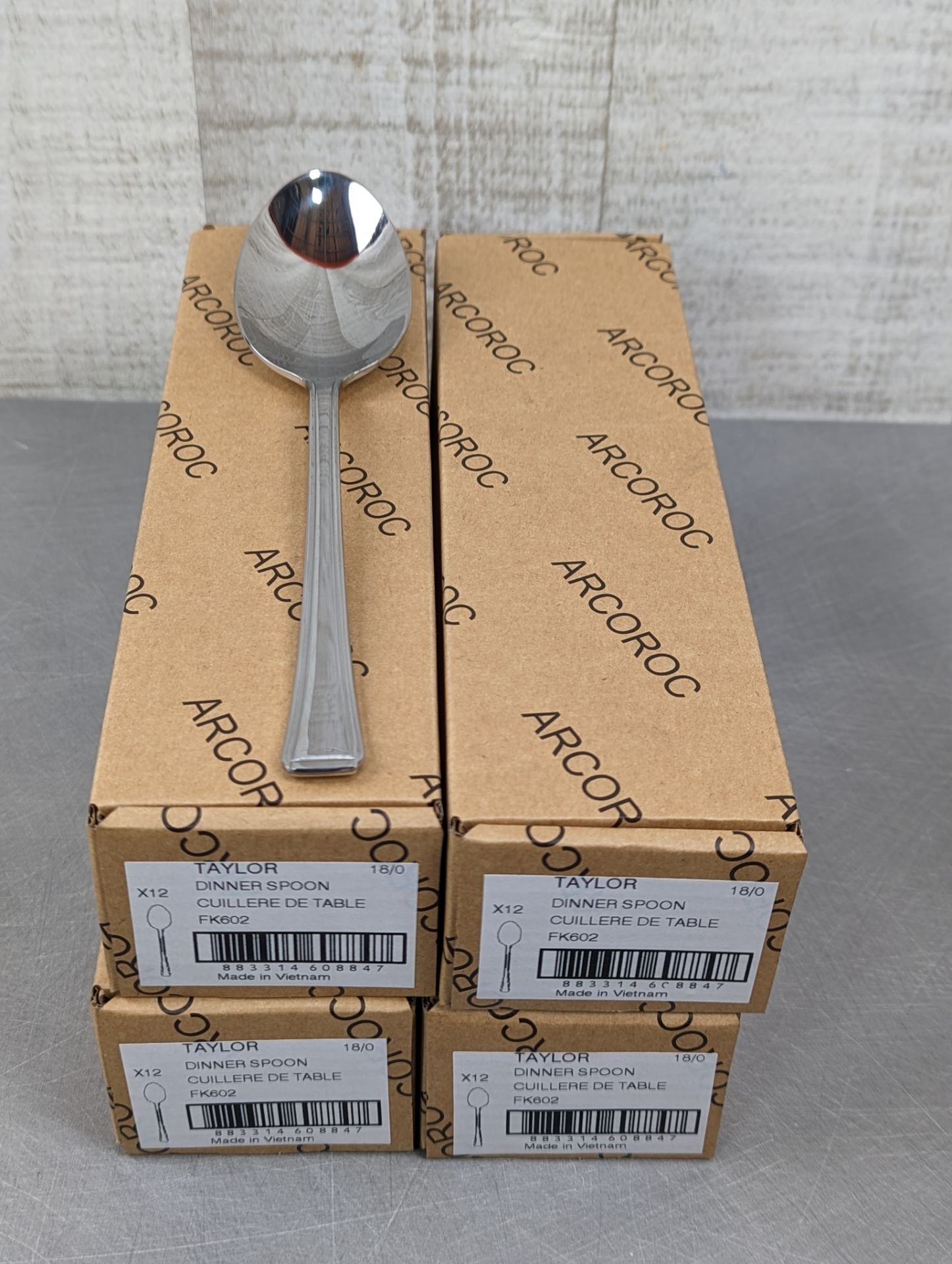 TAYLOR DINNER SPOONS, ARCOROC FK602 - LOT OF 48 - Image 2 of 3