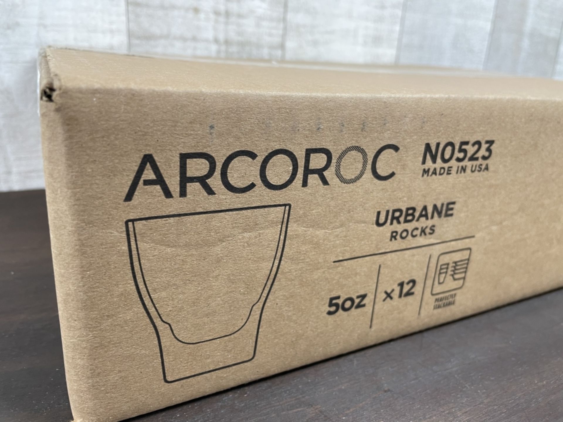 5OZ URBANE ROCKS GLASSES, ARCOROC N0523 - LOT OF 12 - Image 3 of 3