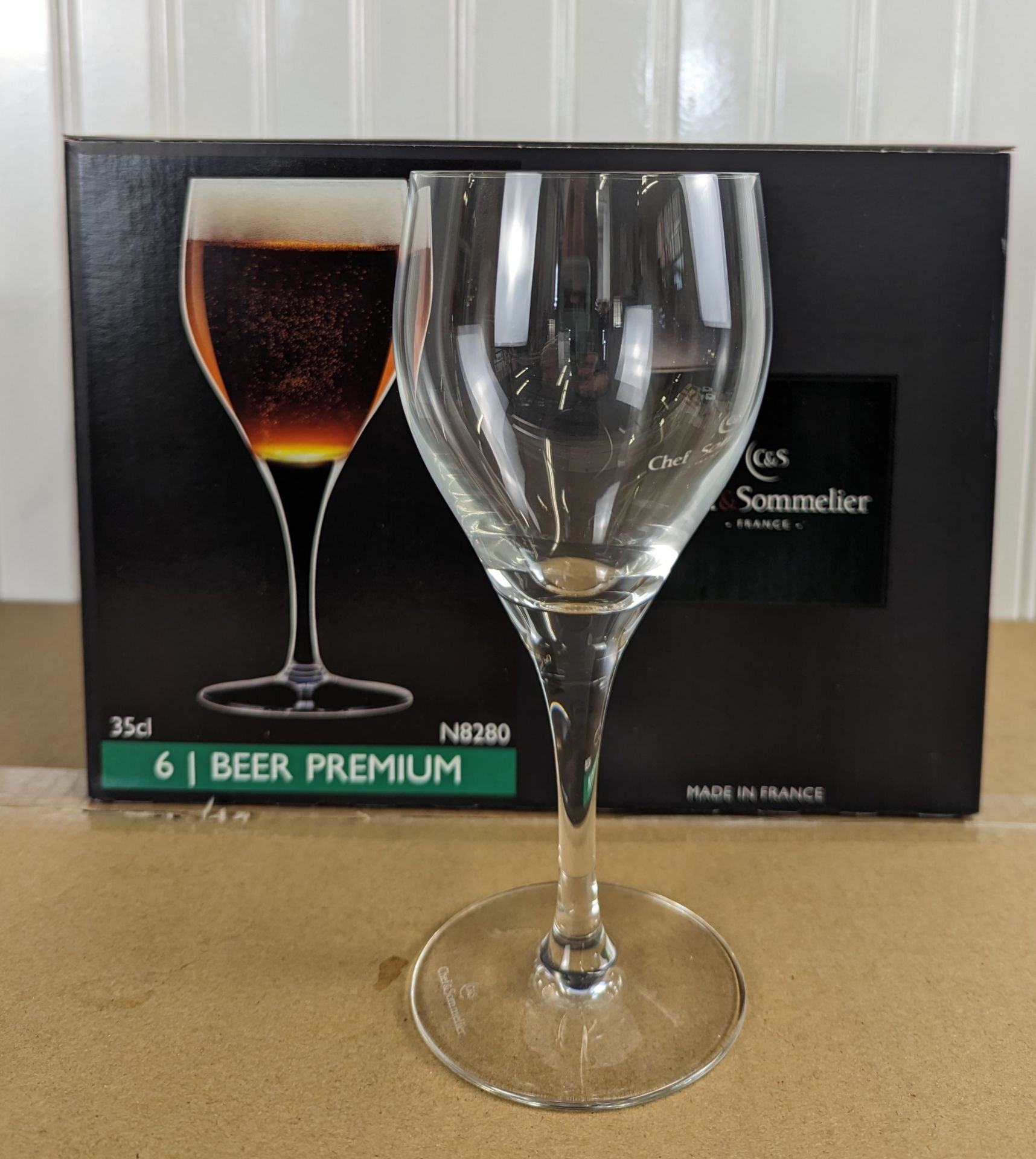 11.75OZ PREMIUM BEER GLASSES, ARCOROC N8280 - LOT OF 24 - Image 2 of 5