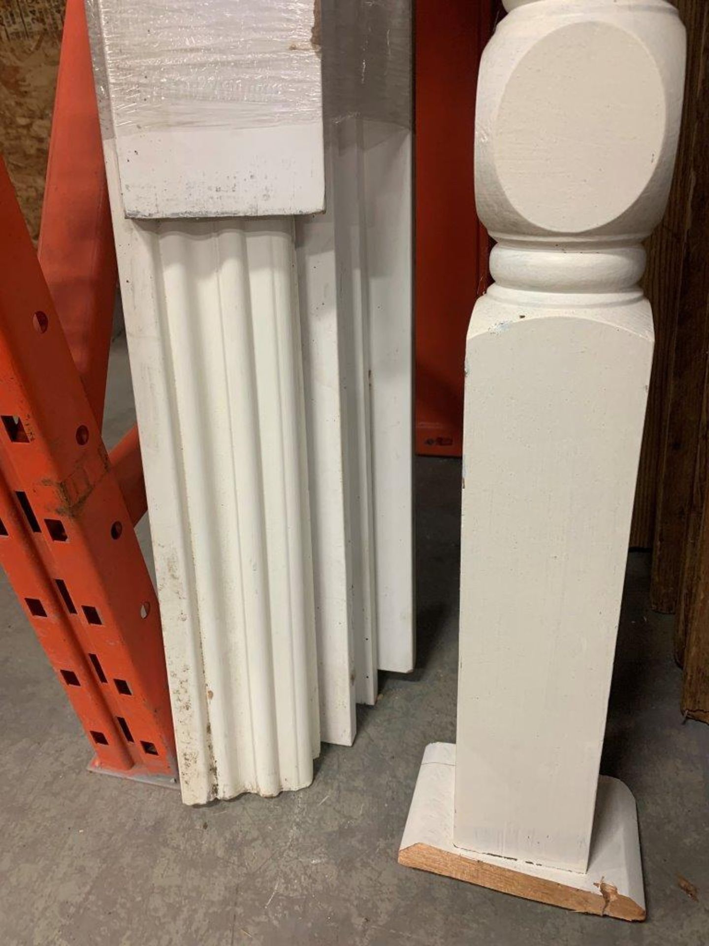 ASSORTED MDF PRIMED BOARDS, BASEBOARD, AND DECORATIVE POST - Image 2 of 2