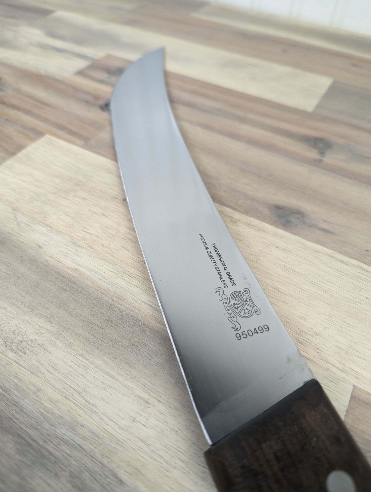 12" STEAK KNIFE ROSEWOOD HANDLE, OMCAN 17636 - Image 2 of 2