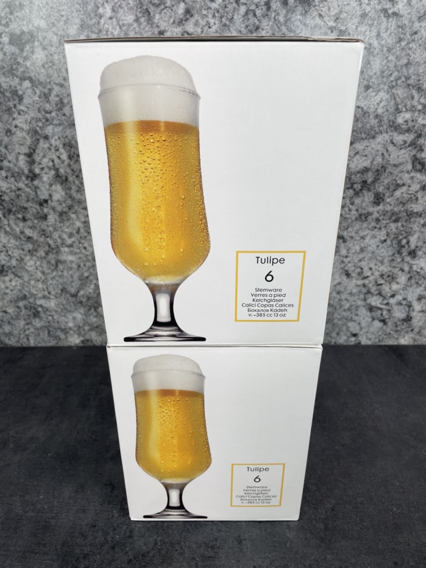 13OZ TULIPE BEER GLASSES - LOT OF 12 - Image 2 of 3