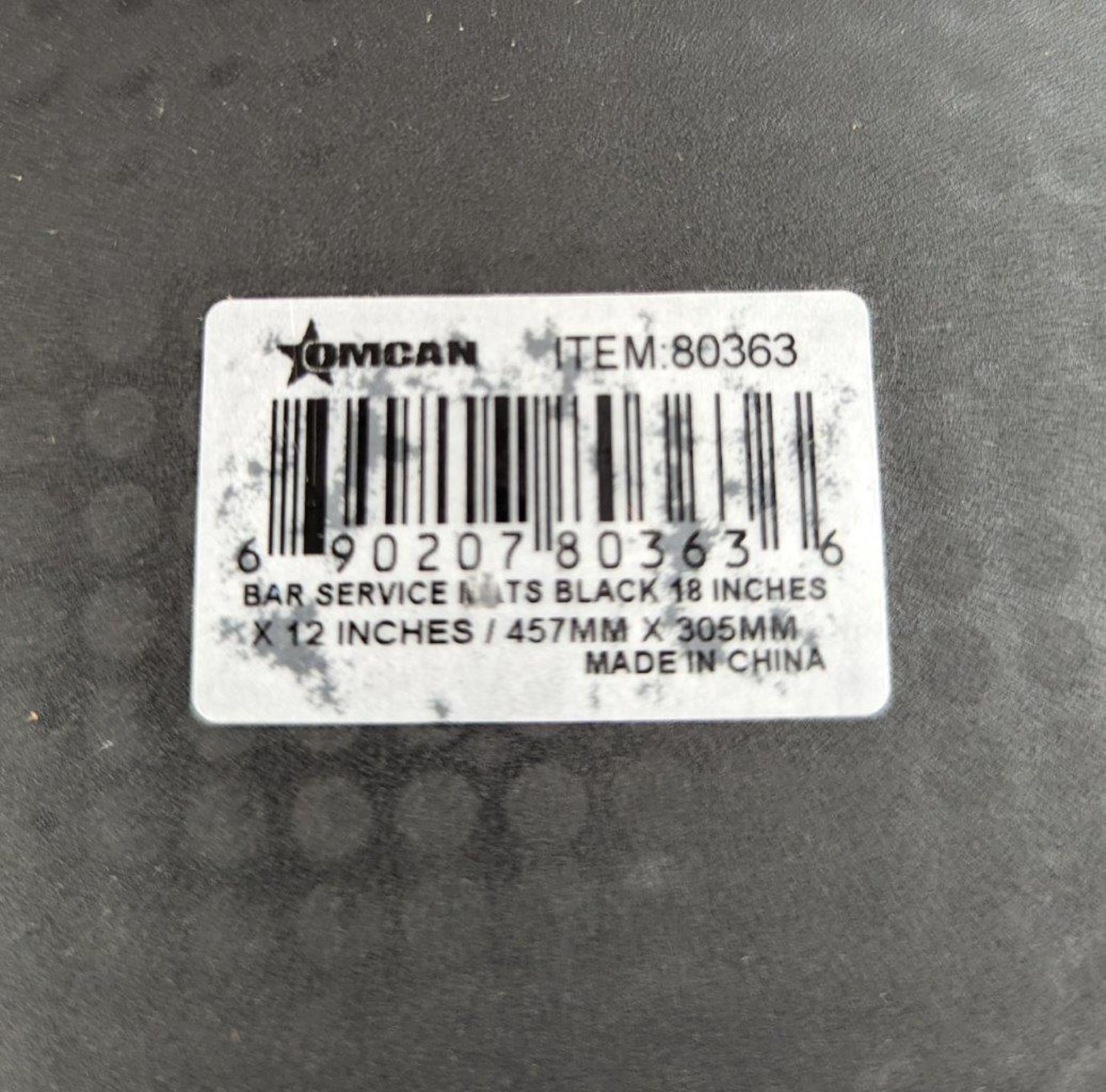 18" X 12" BLACK BAR SERVICE MAT, OMCAN 80363 - LOT OF 2 - Image 3 of 3