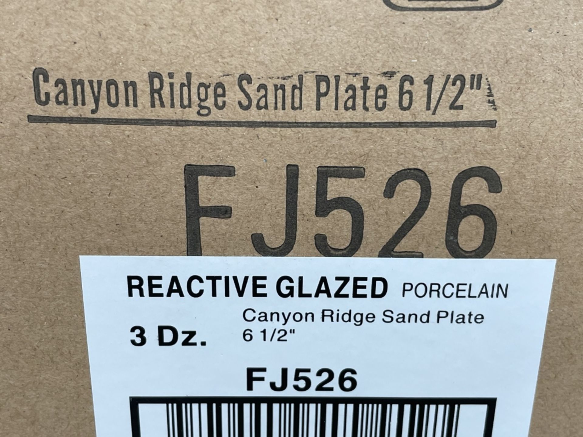 CANYON RIDGE 6.5" SAND PLATES, ARCOROC FJ526 - LOT OF 36 - Image 2 of 6