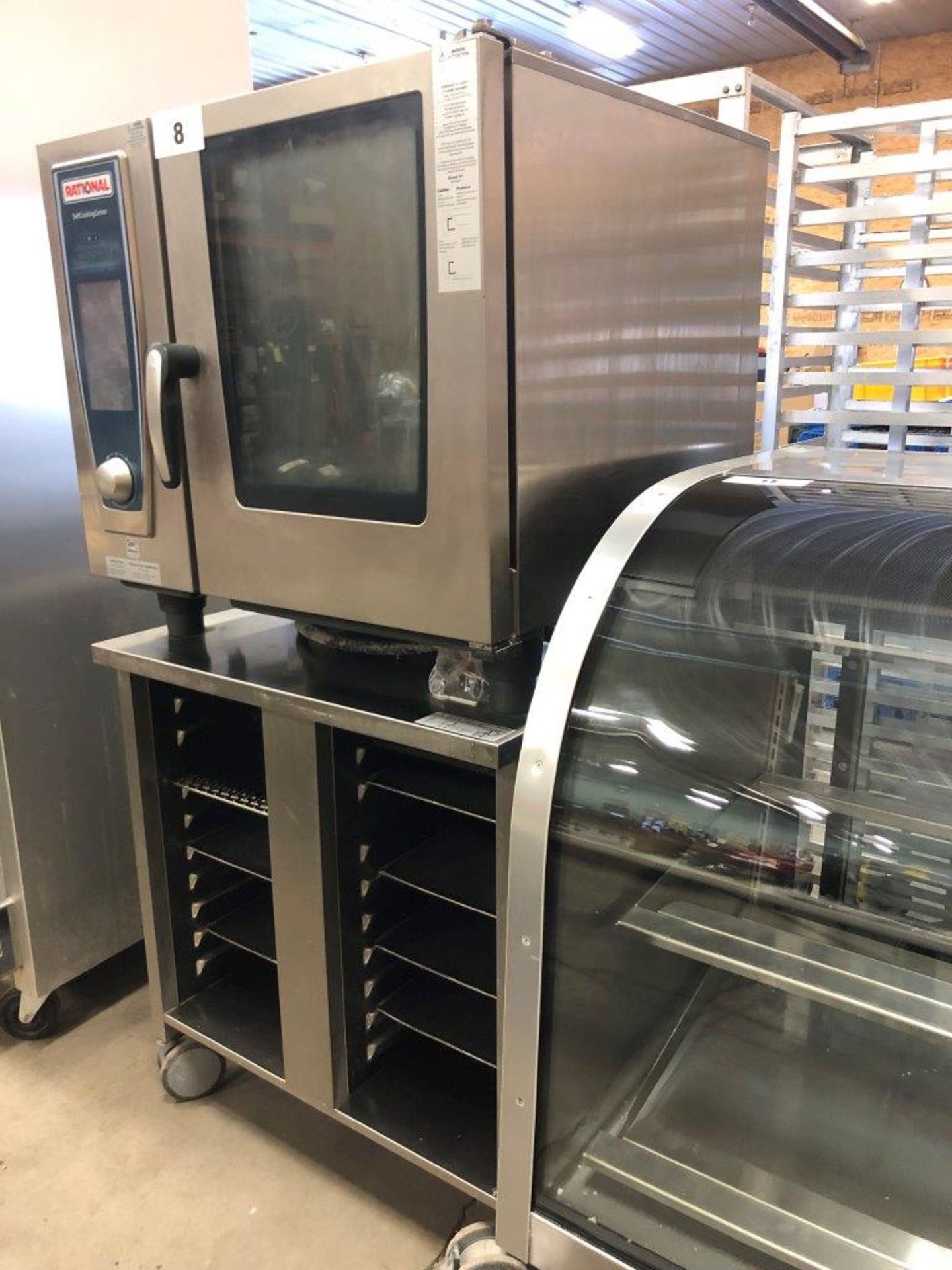 RATIONAL SCC-WE61 SELF COOKING CENTRE COMBI-OVEN W/MOBILE OVEN STAND 208V-3 PHAC, S/N - Image 2 of 6