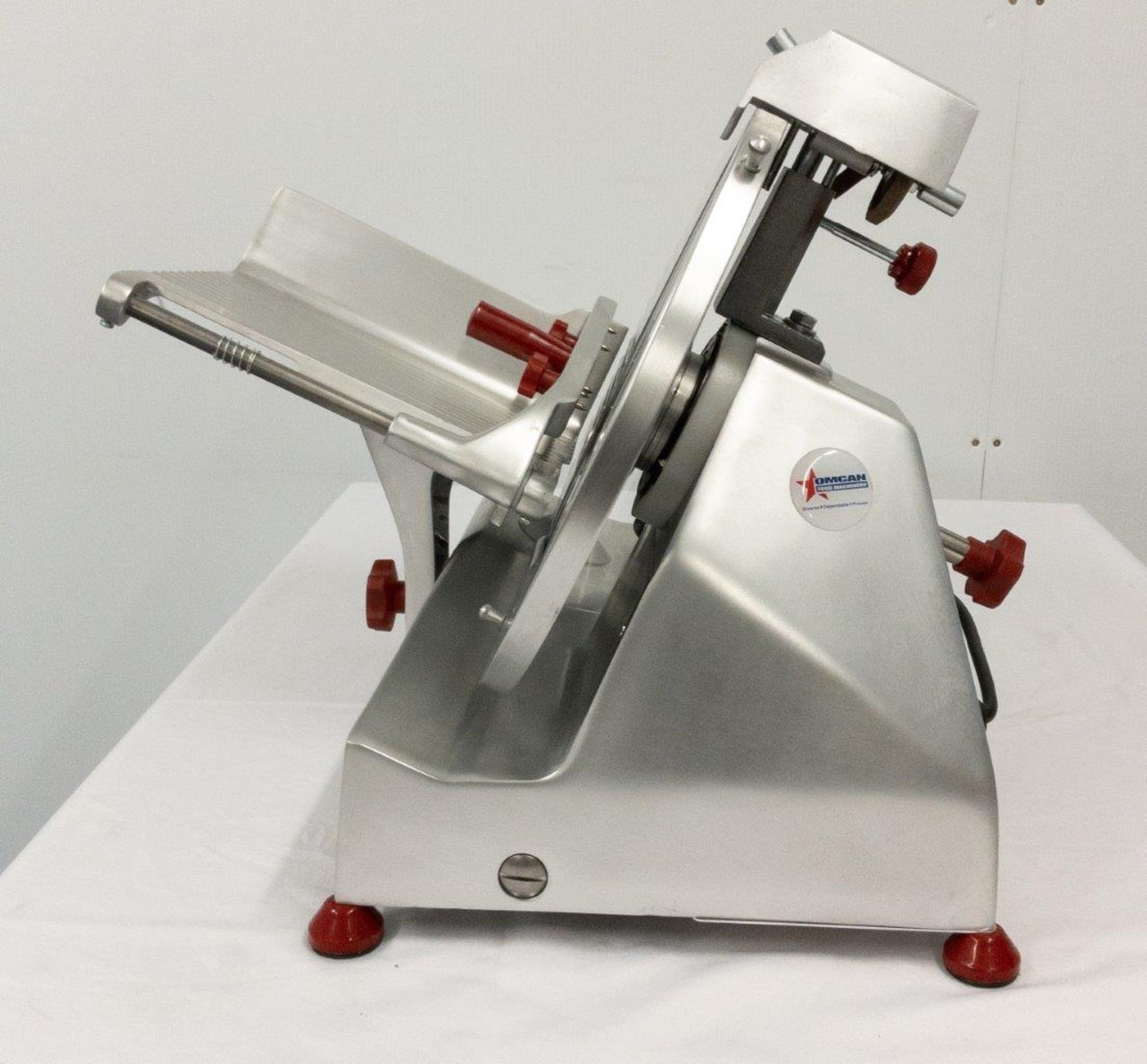 12" GRAVITY MEAT SLICER - MADE IN ITALY, OMCAN F300R M4S - Image 4 of 11