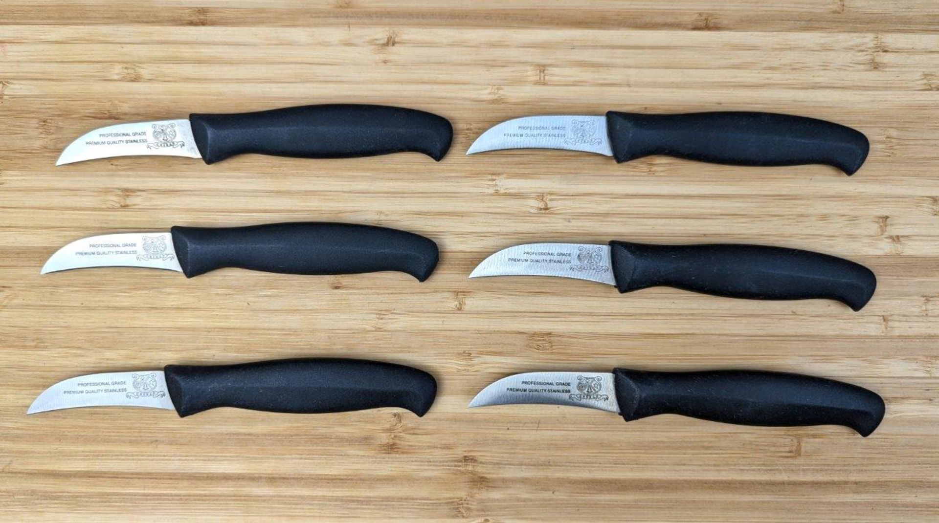 2.5" TURNING KNIVES POLY HANDLE, OMCAN 12475 - LOT OF 6