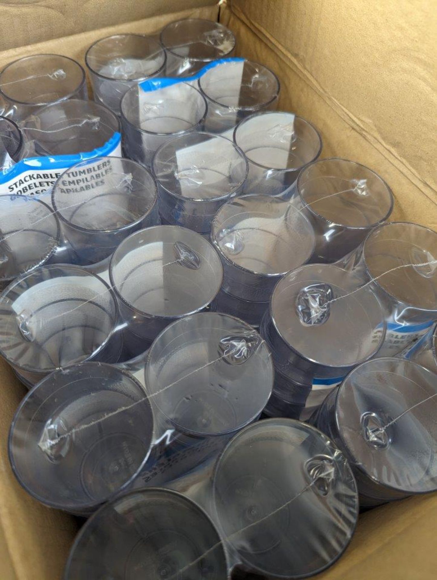 5OZ STACKABLE TUMBLERS CLEAR - LOT OF 144 - Image 3 of 3